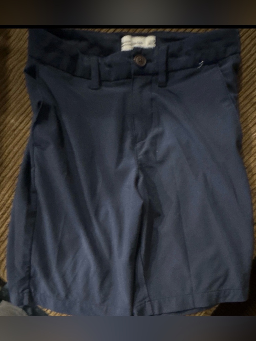 abercrombie kids Navy Flat-Front Short